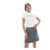 ASOS DESIGN Petite Tailored Mini Skirt with Splits in Grey