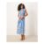 ASOS DESIGN Ruched Tie Front Maxi Dress in Print