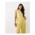 ASOS DESIGN Tailored Woven Oversized Tee in Lemon Yellow
