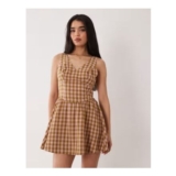 ASOS DESIGN Waisted v Neck Mini Sundress