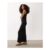 ASOS DESIGN Wide Rib Sleeveless Scoop Neck Maxi Dress in Black