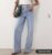 ASOS DESIGN Womens high waist wide leg jeans with front pockets in lightwash sizes 4 – 18