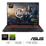 ASUS TUF A16, AMD Ryzen 7, 16GB RAM, 1TB SSD, NVIDIA GeForce RTX 5060, 16 Inch Gaming Laptop, FA608UM-RV010W