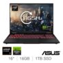 ASUS TUF A16, AMD Ryzen 7, 16GB RAM, 1TB SSD, NVIDIA GeForce RTX 5060, 16 Inch Gaming Laptop, FA608UM-RV010W