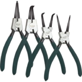 ASelected Circlip Pliers, Set of 4 Snap Ring Pliers Set, 7inch Internal & External Straight & Bent Tip Circlip Pliers