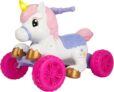 ATOM Unicorn Quad Bike Electric Ride-On for Kids 6V Battery Powered Ride On Toy Push Button Control 40 Minute Run Time 3km/h Safe Speed Unicorn Ride On Quad for Children Aged 2