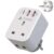 AUNNO UK to European Plug Adapter, PD 20W Fast Charging Grounded European Adapter with Shaver Plug