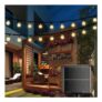 AUZKI Solar String Lights, 50 LEDs, 24ft, 8 Modes, Waterproof