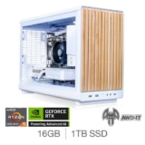 AWD-IT Compact 3, AMD Ryzen 5, 16GB RAM, 1TB SSD , NVIDIA GeForce RTX 5060, Gaming Desktop PC, 04C-F8B-6E6 3 Year Warranty