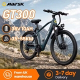 Aairsk GT300 Electric Bike in Cyan, NFC Smark Lock, 250W Motor, Shimano 7-Speed, 36V 10Ah Battery Urlife Cycling B Store