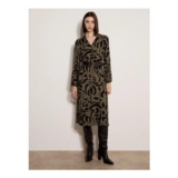 Abstract Brushstroke Midi Dress
