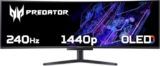 Acer 49 Predator X49X DQHD 240Hz QD-OLED Freesync Curved Gaming Monitor with KVM 90W PD