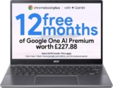 Acer Chromebook Plus 514 CB514-5H Laptop – Intel Core i3-1315U, 8GB, 256GB SSD, Integrated Graphics, 14 WUXGA, Chrome OS, Iron