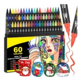 Acrylic Paint Pens Set -Dual Tip Acrylic Paint Markers – 60 Colours