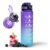 Active 1L Water Bottle with Straw, Time Marking and BPA-Free