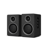 Active Bookshelf Speakers 60W, Bluetooth 5.3, USB-C, AUX/RCA, Black