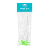 Active Sport Steel Clear Glow in the Dark Rock Peg 18cm 4 Pack