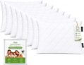 Adam Home Quilted Pillow Protectors 8 Pack (50 x 75 CM) – Soft Poly Cotton Zippered Pillow Cases Durable, Breathable & Comfortable