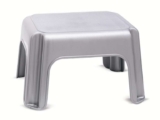 Addis Step Stool Solid, Metallic Silver