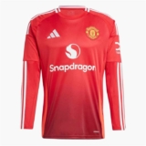 Adidas Mens MUFC Manchester United 24/25 Home Long Sleeve