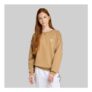 Adidas Originals Junior Girls Trefoil Logo Boyfriend Fit Sweatshirt Cardboard