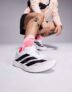 Adidas Running Adizero EVO SL trainers in white and black – With Code