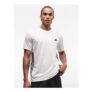 Adidas Training Essentials 3 Stripe T-Shirt in White.