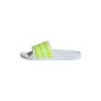 Adidas Unisex Kids Adilette Aqua Slides, White/Solar Slime (UK 11 Child)