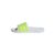 Adidas Unisex Kids Adilette Aqua Slides, White/Solar Slime (UK 11 Child)