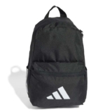 Adidas Unisex Kids Little Kids Logo Backpack, Black, One Size with Voucher