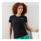 Adidas Womens Essentials 3-Stripes Slim T-Shirt Black/White