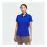 Adidas Womens Solid Performance Short Sleeve Polo Shirt