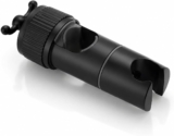 Adjustable Shower Head Holder, Black Dual Hooks Bracket
