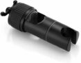 Adjustable Shower Head Holder, Black Dual Hooks Bracket