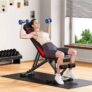 Adjustable Weight Bench with Resistance Bands (with code) Bigzzia Fitness Store