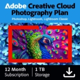 Adobe Creative Cloud 1TB :Photoshop & Lightroom 1 Year PC/Mac Digital Download – Prime deal