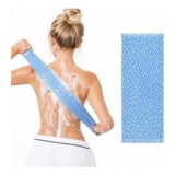 African Exfoliating Net Nylon Back Scrubber for Body Blue 100x25cm