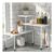 Aichilra 3-Tier Kitchen Corner Shelf Organiser Wood and Metal White
