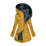 Aiixnze Womens Quilted down Parka Puffer Coat with Fur Hood