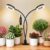 Ainiv 2 Head Grow Lights for Indoor Plants, 96 LEDs Full Spectrum Clip Grow Lamp with 3/9/12H Timer, 3 Light Mode, 10-Level Dimmable, for Indoor Growing and Seed Starting Energy Class C