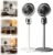 Air Circulator Standing Fan, 20dB Ultra Quiet Pedestal Fan for Bedroom, Powerful Turbo Airflow, 3 Speed, 7200mAh USB Rechargeable, 90 Oscillating, Detachable Dual Use Portable Cooler for Home Office