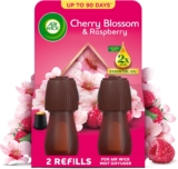 Air Wick Cherry Blossom & Raspberry Essential Mist Twin Refill 20ml, Lasting for up to 45 days per refill, Air Freshener