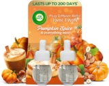 Air Wick Pumpkin Spice & Everything Nice Electrical Plug-in Twin Refill 2 x 19ml Pack of 1 Infused with Natural Essential Oils