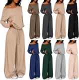Airport Outfits For Women 2026 Off-Shoulder Lounge Wear Sets For Women Uk