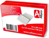 Albyco Laminating Pouches Gloss 54x86mm 2×125 (250) Micron, Pack of 100 Albyco Laminating Pouches