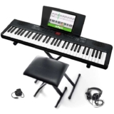 Alesis Melody 61 Keyboard Piano for Beginners with 61 Keys, Speakers, Stand, Bench, Headphones, Tablet/Sheet Music Stand, 300 Sounds