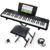 Alesis Melody 61 Keyboard Piano for Beginners with 61 Keys, Speakers, Stand, Bench, Headphones, Tablet/Sheet Music Stand, 300 Sounds