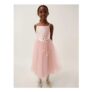Alexis Appliqu Butterfly Tulle Dress Pink