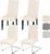 Alishomtll Dining Chair Covers Set of 4 Stretch Chair Slipcovers Universal for Swing Chair Jacquard Elastic Removable Washable Dining Room Chair Protector for Banquet Wedding Ceremony (Beige, 4 pcs)