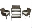 Alivio 4 Piece Rattan Sofa Set Patio Furniture with Coffee Table – Grey – Sold & Shipped by HIRIX International Ltd